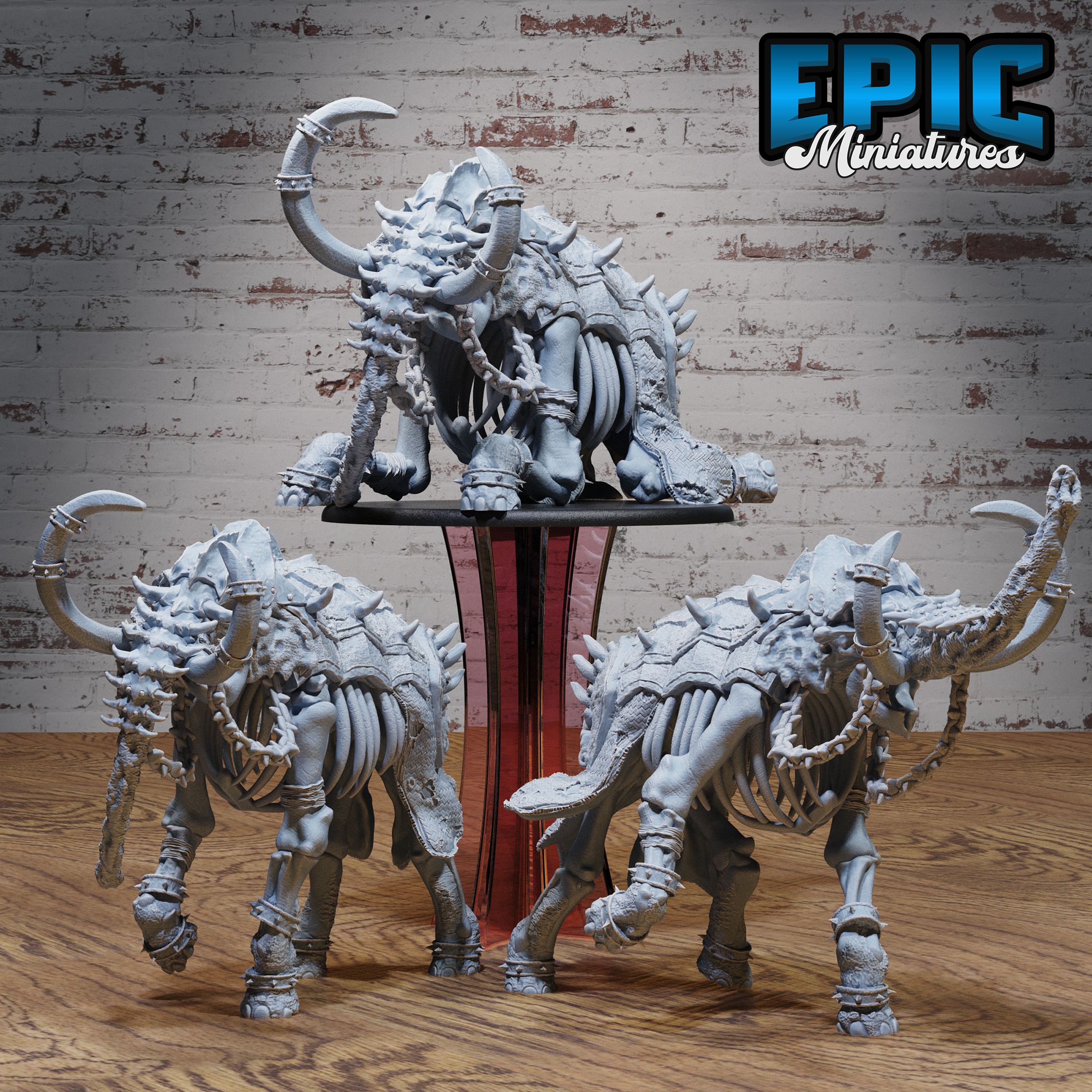 Skelephant / Elephant Skeleton Set / Utopian Skelet Wild Animal / African Tusked Bone Beast / Undead Beast / Tribal Zombie Creature / Southern Rotting Monster / Giant Mammalia / Safari Encounter